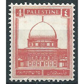Palestine 1927 SG92 4m Rose-Pink Mounted Mint ....