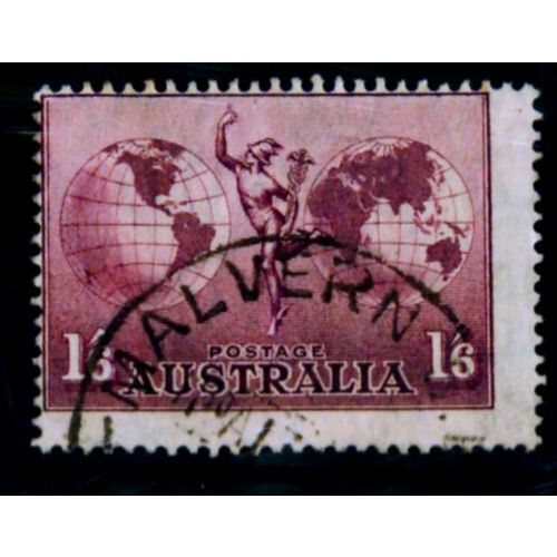 AUSTRALIA 1937 SG 153a 1s 6d DULL PURPLE FINE USED # 3