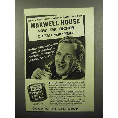 1941 Maxwell House Coffee Ad