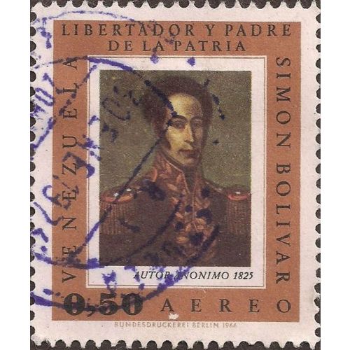 VENEZUELA, Simon Bolivar, brown 1966, 0.50 Bs