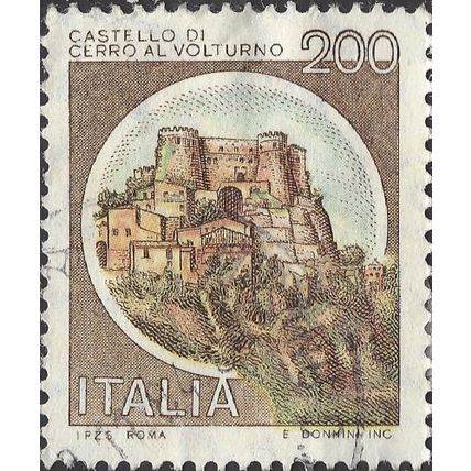 ITALY, Castello di Cerro al Volturno, brown 1980, 200Lire, #3