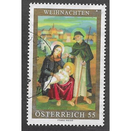 AUT 2006 55c 'CHRISTMAS' FINE USED (EBID73-250)
