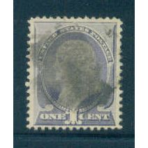 Used 212 1c Benjamin Franklin Just Clears M01361