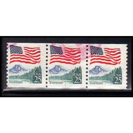 Used 2280a 25c U.S. Flag Fine PNC 1/3 PA2861