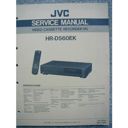 JVC HR-D560EK Service manual