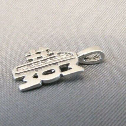 VINTAGE STERLING SILVER #1 MOM MOTHER CHARM PENDANT 925