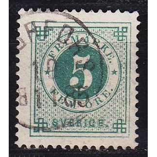 SCHWEDEN SVERIGE [1872] MiNr 0019 B ( O/used )