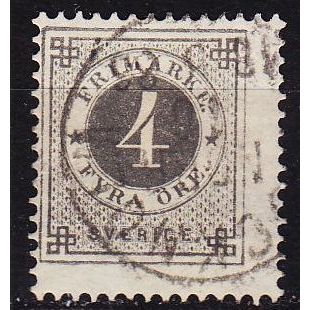 SCHWEDEN SVERIGE [1872] MiNr 0018 B ( O/used )
