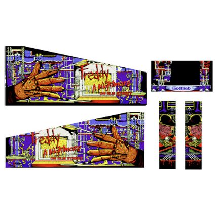 Freddy Nightmare on elm Street Art Atgames Legends Pinball Design Decal Atgames