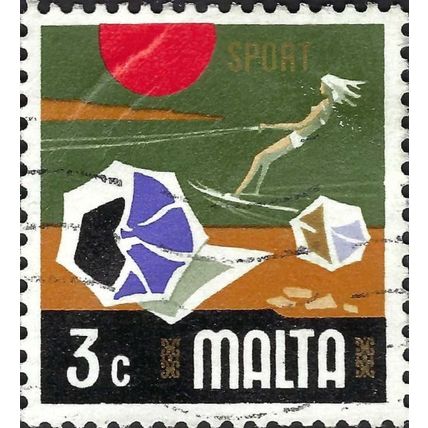 MALTA, Sport, green 1958, 3c, #2