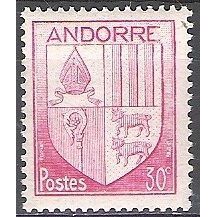 Andorre Français 1944 Michel 96 Neuf ** Cote (2008) 0.20 € Armoiries des Vallées
