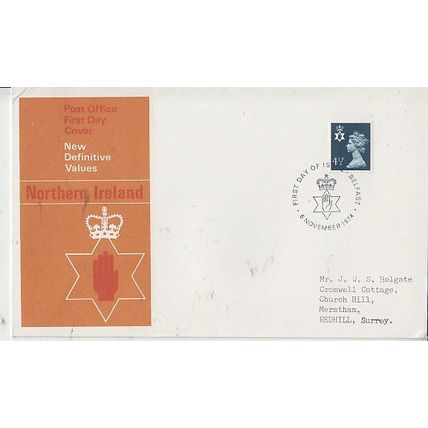 GB 1975 new NI Definitive FDC