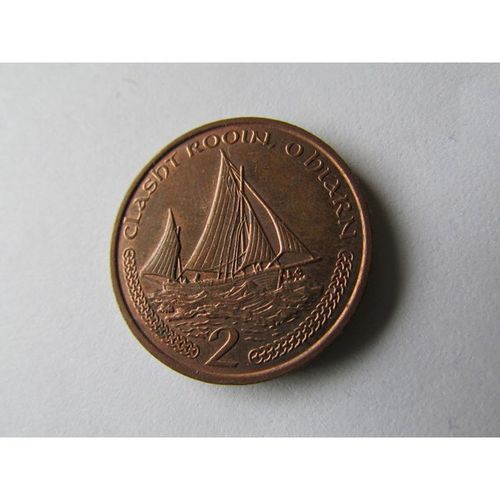 2001 QUEEN ELIZABETH II ISLE OF MAN TWO PENCE FREE POST. AX