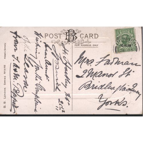 Antique B&B London PC 1911 - A Christmas Greeting