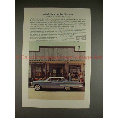 1960 Chevrolet Impala 4-door Sport Sedan Ad, NICE!!