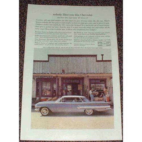 1960 Chevrolet Impala 4-door Sport Sedan Ad!!