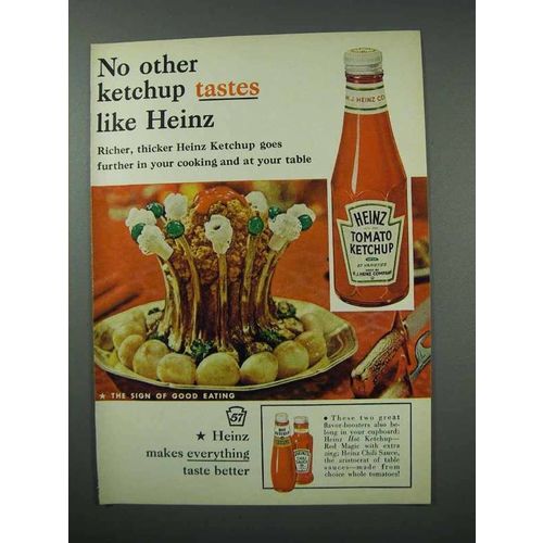 1960 Heinz Tomato Ketchup Ad - No Other
