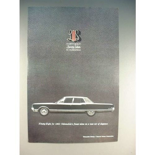 1965 Oldsmobile Ninety-Eight Luxury Sedan Car Ad!
