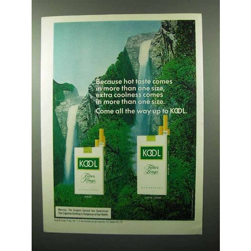 1975 Kool Cigarettes Ad - Hot Taste
