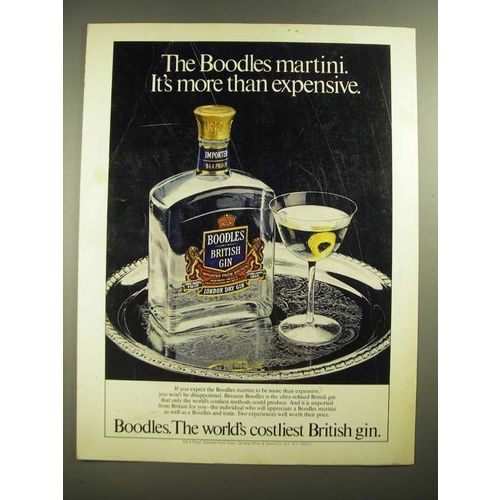 1980 Boodles British Gin Ad - It's More Than Expensive