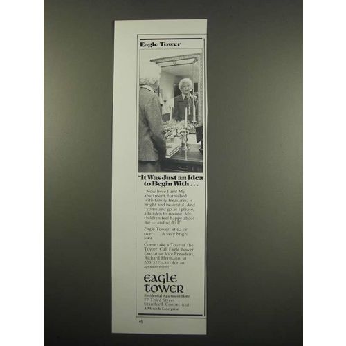 1984 Eagle Tower Residential Apartment Hotel Ad - Idea