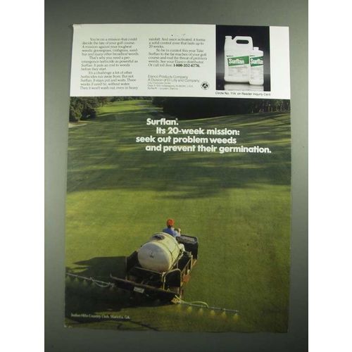 1987 Elanco Surflan Ad - Its 20-Week Mission