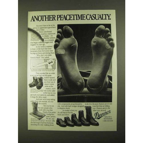 1994 Danner Boots and Shoes Ad - Peacetime Casualty