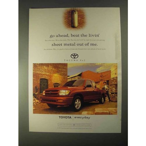 1998 Toyota Tacoma 4x2 Pickup Truck Ad - Beat the Livin