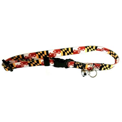 Maryland Flag Cat Collar with Bell