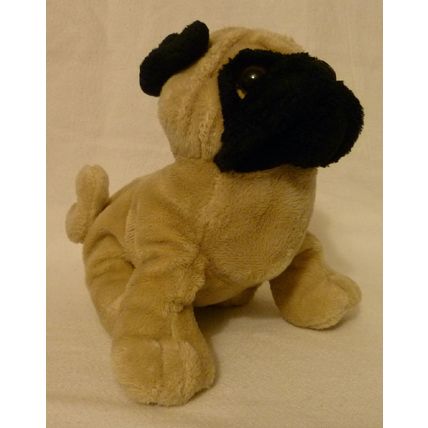 GANZ BLACK FACE BULLDOG BEANBAG ANIMAL mascot of United State Marine Corps USMC