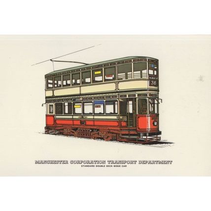 No 36 Bus To Albert Street Manchester Corporation Transport Postcard