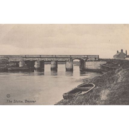 The Sluice Denver Norfolk Antique Postcard