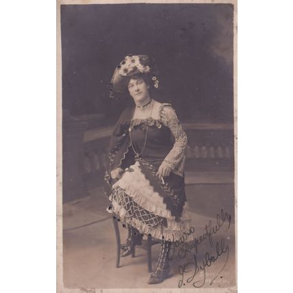 Norwich 1907 Edwardian Hat Fashion Lady Hand Signed Postcard