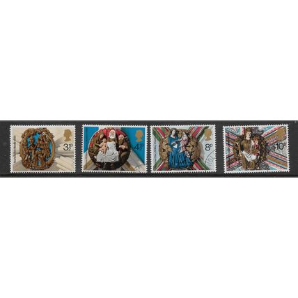 GREAT BRITAIN 1974 CHRISTMAS SG 966 / 969 SET 4 VALS FINE USED#6