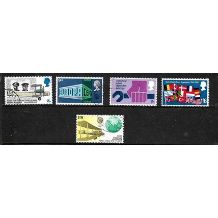GREAT BRITAIN 1969 ANNIVERSARIES SG 791 / 795 SET 5 VALS FINE USED#3