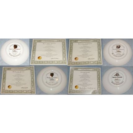 Lot of 8x Dogs Puppies Decorative Collector Plates