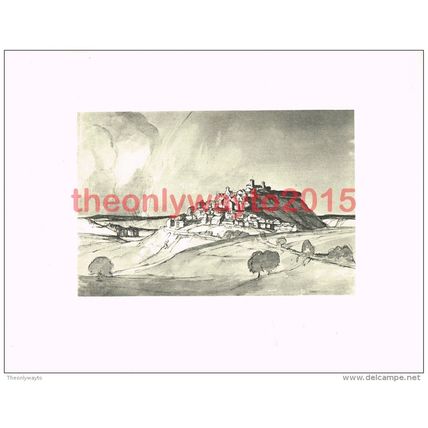 Vezelay, France, Book Illustration (Print), c1925