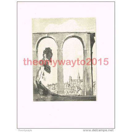 Semur, France, Book Illustration (Print), c1925