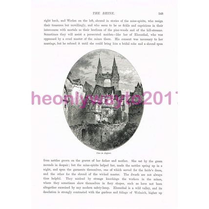 Boppart (Boppard), Germany, Book Illustration (Print), c1875