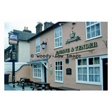 pu0121 - The Engine & Tender Pub , Ampthill , Bedfordshire - print