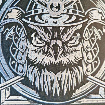 Large Eagle Iron On Patch Japan Embroidered Badge Biker 28 cm x 23.5cm Goth P209