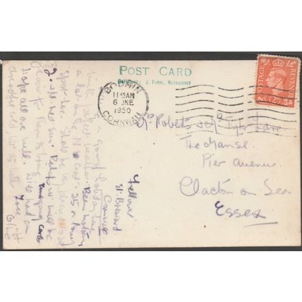 Mevagissey, Cornwall, 1950 - Furse RP Postcard