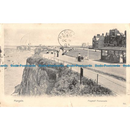 R091397 Margate. Flagstaff Promenade. Victoria Series. J. Davis. 1903
