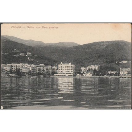 Slatina vom Meer Gesehen, Abbazia, 1908 - Dietrich AK