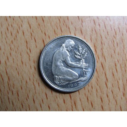 1992a 50 Pfennig Germany Coin