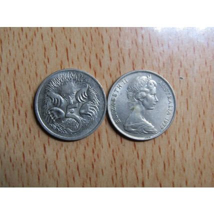 Australia 1977 5 Cents Coin