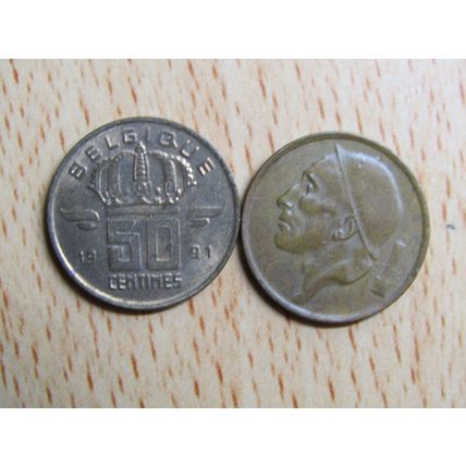 Belgium 1991 50 Centime Belgique (French Text) Coin