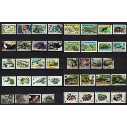 WWF Reptiles and Amphibians Big Collection WWF T9 2000 MNH