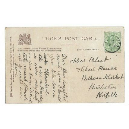 Moot Hall, Elstow, Bedford, Postcard.
