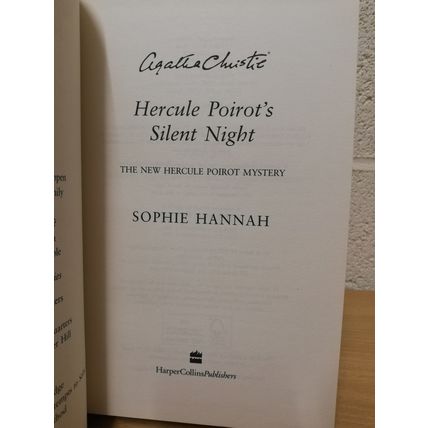 Hercule Poirot's Silent Night - Sophie Hannah - 1st U.K Print - Signed Copy